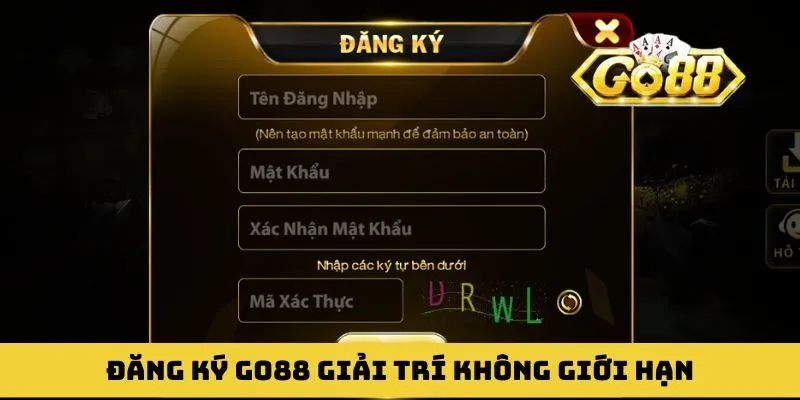 Đăng ký GO88 cùng bet thủ giải trí không giới hạn